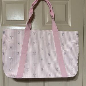 Victoria’s Secret Pink Striped Tote Bag